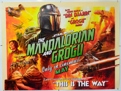 Star Wars: The Mandalorian and Grogu - Original Quad Poster - Film Poster - Movie Poster