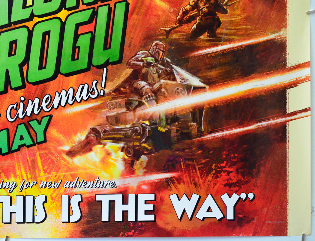 Star Wars: The Mandalorian and Grogu (Bottom Right) Cinema Quad Movie Poster 