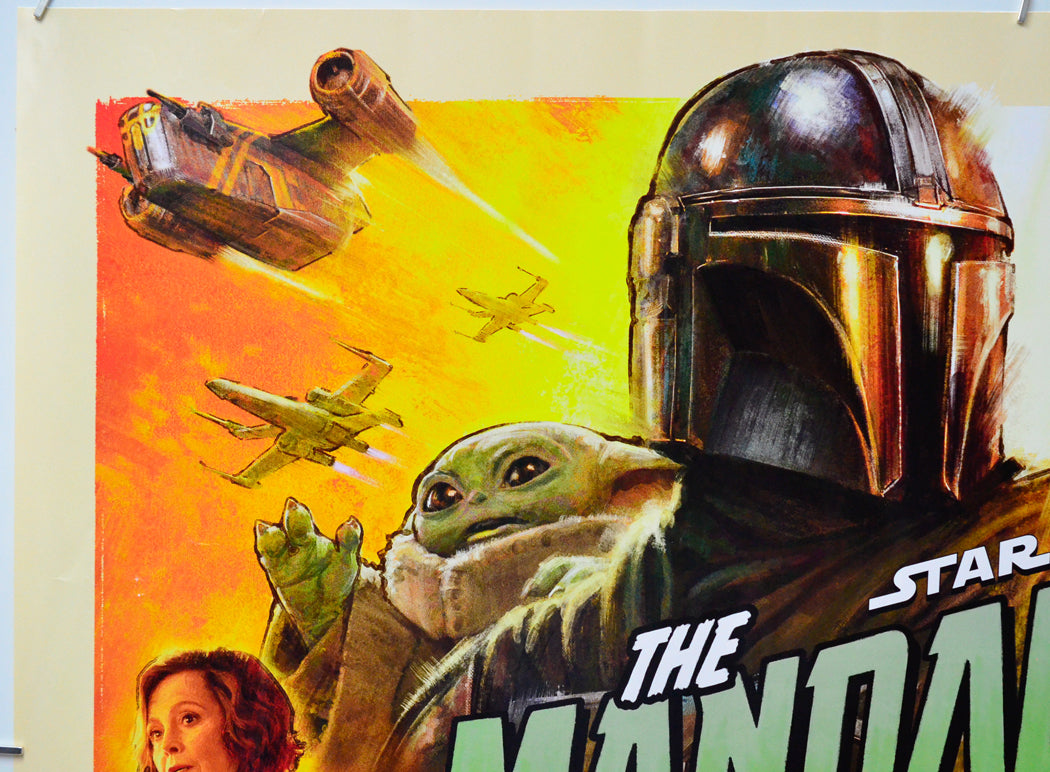 Star Wars: The Mandalorian and Grogu (Top Left) Cinema Quad Movie Poster 