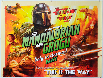 Star Wars: The Mandalorian and Grogu - Original Quad Poster - Film Poster - Movie Poster