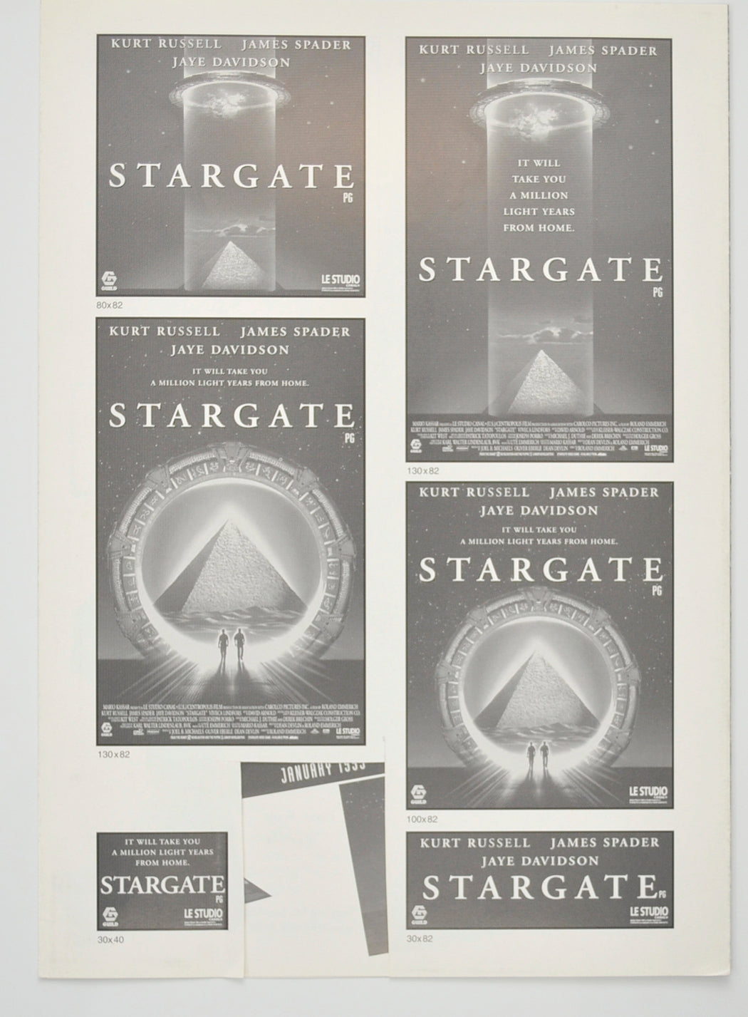 STARGATE Cinema Exhibitors Campaign Pressbook - BACK 