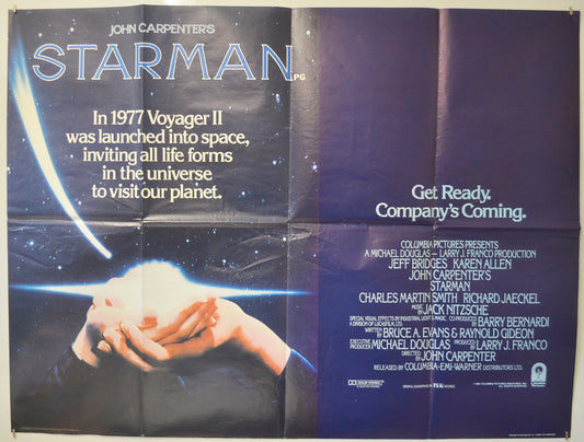 Starman  Original Quad Poster - Film Poster - Movie Poster