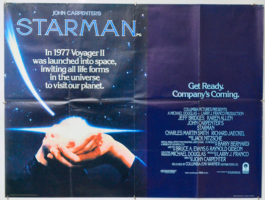 Starman - Original Quad Poster - Film Poster - Movie Poster
