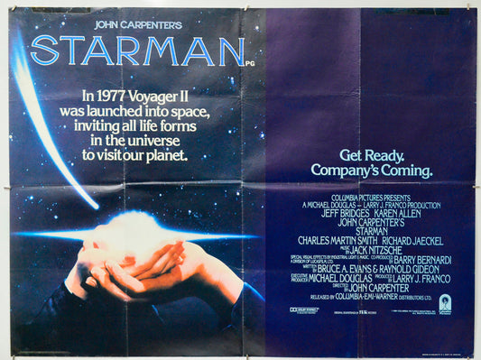 Starman - Original Quad Poster - Film Poster - Movie Poster