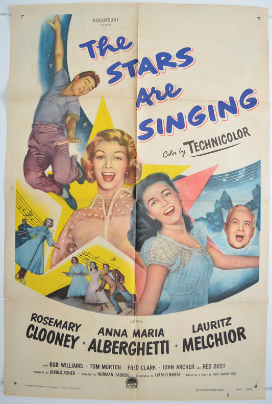 The Stars Are Singing  Original One Sheet Poster - Film Poster - Movie Poster 