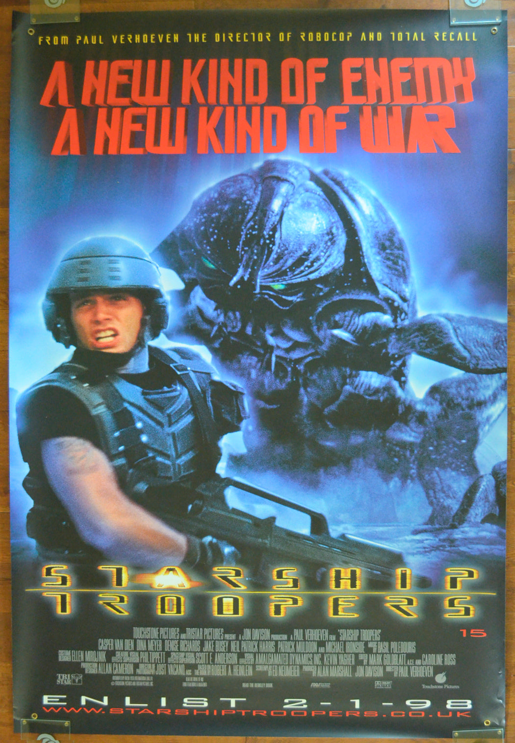 Starship Troopers   Original Cinema Banner - Film Banner - Movie Banner - Vinyl Banner 