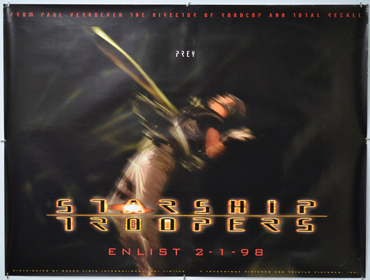 Starship Troopers - Original Quad Poster - Film Poster - Movie Poster