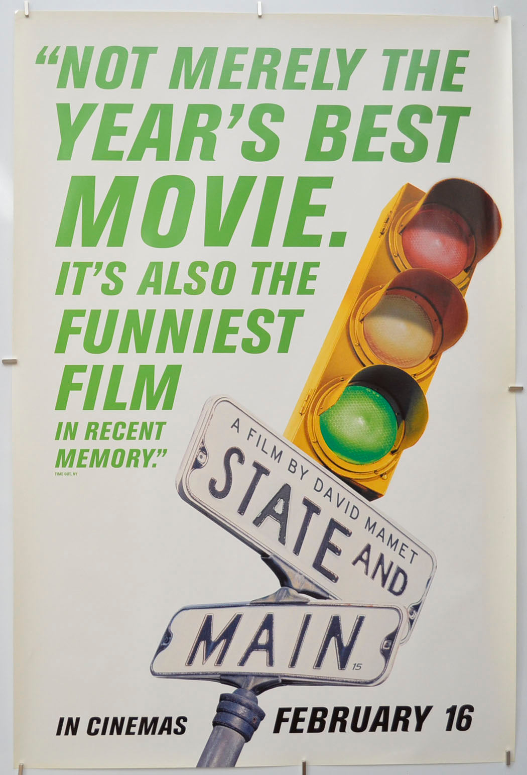 State And Main (Green Version) Original Double Crown Poster - Film Poster - Movie Poster