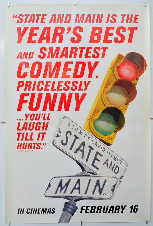 State And Main (Red Version) Original Double Crown Poster - Film Poster - Movie Poster