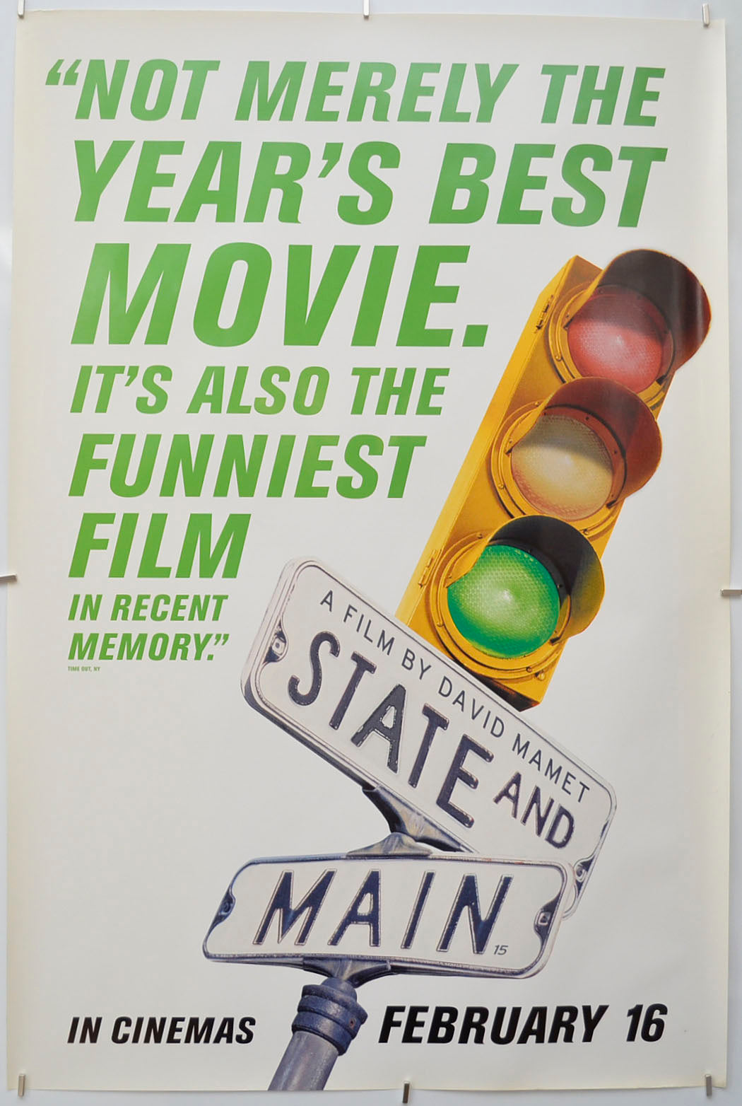 STATE AND MAIN Cinema Double Crown Movie Poster 