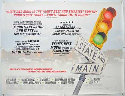 State And Main Original Quad Poster - Film Poster - Movie Poster