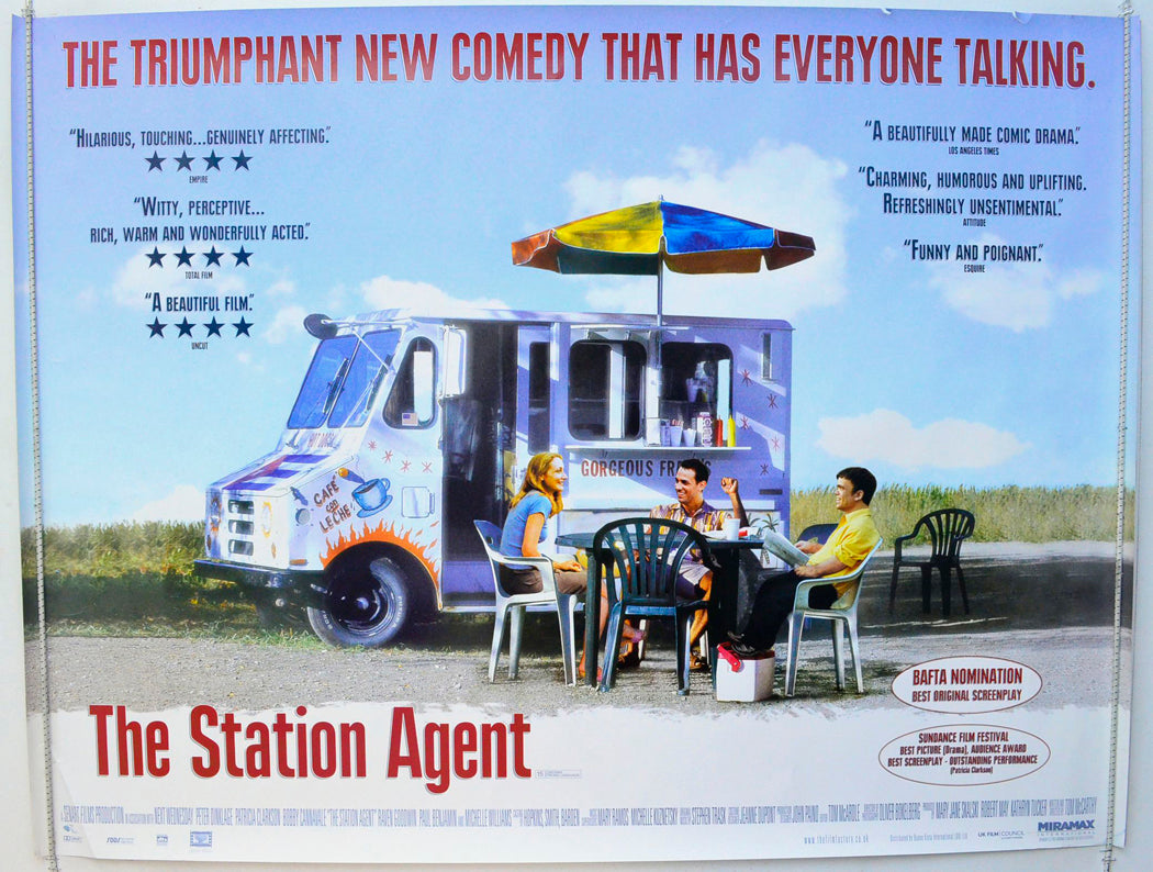 The Station Agent Original British Quad Poster - Film Poster - Movie Poster 