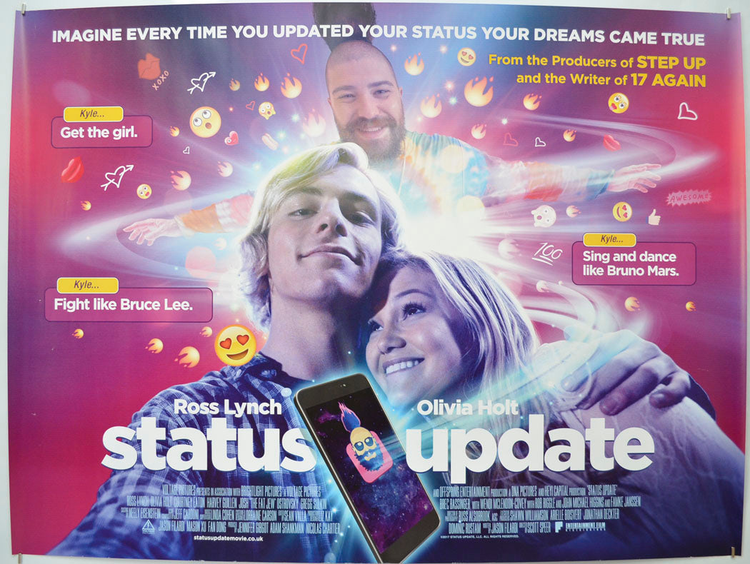 Status Update  Original Quad Poster - Film Poster - Movie Poster