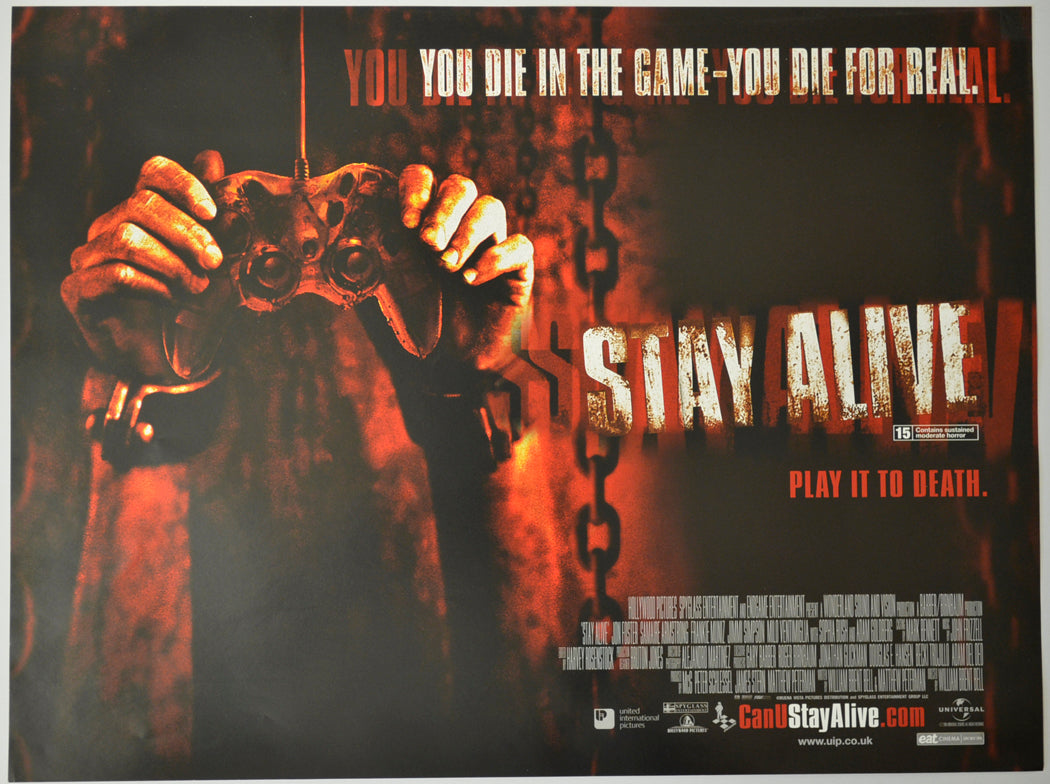 Stay Alive Original Mini Quad Poster - Film Poster - Movie Poster