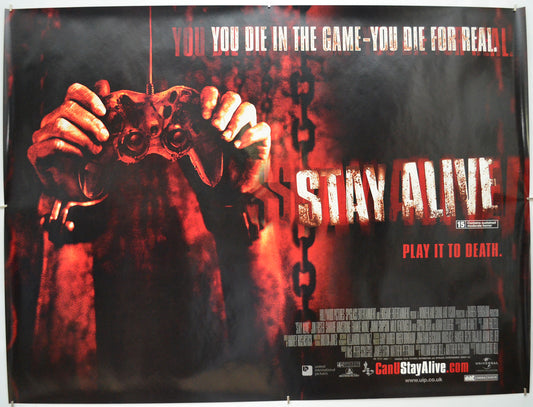 Stay Alive - Original Quad Poster - Film Poster - Movie Poster