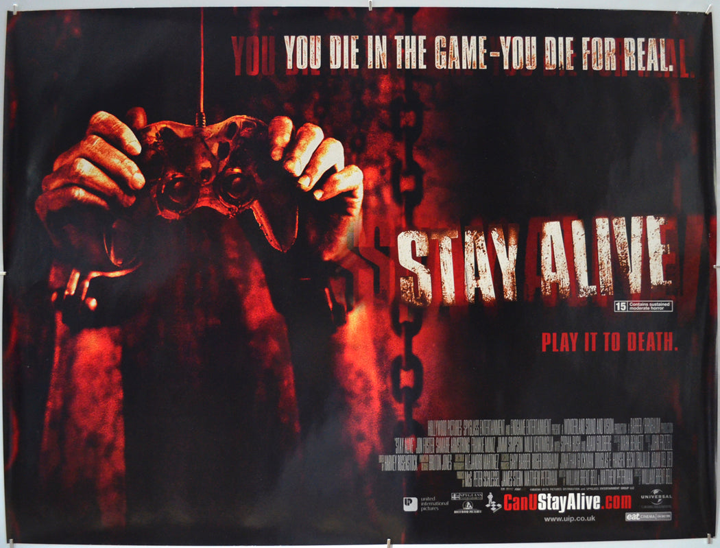 Stay Alive - Original Quad Poster - Film Poster - Movie Poster