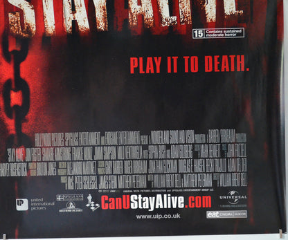 STAY ALIVE (Bottom Right) Cinema Quad Movie Poster 