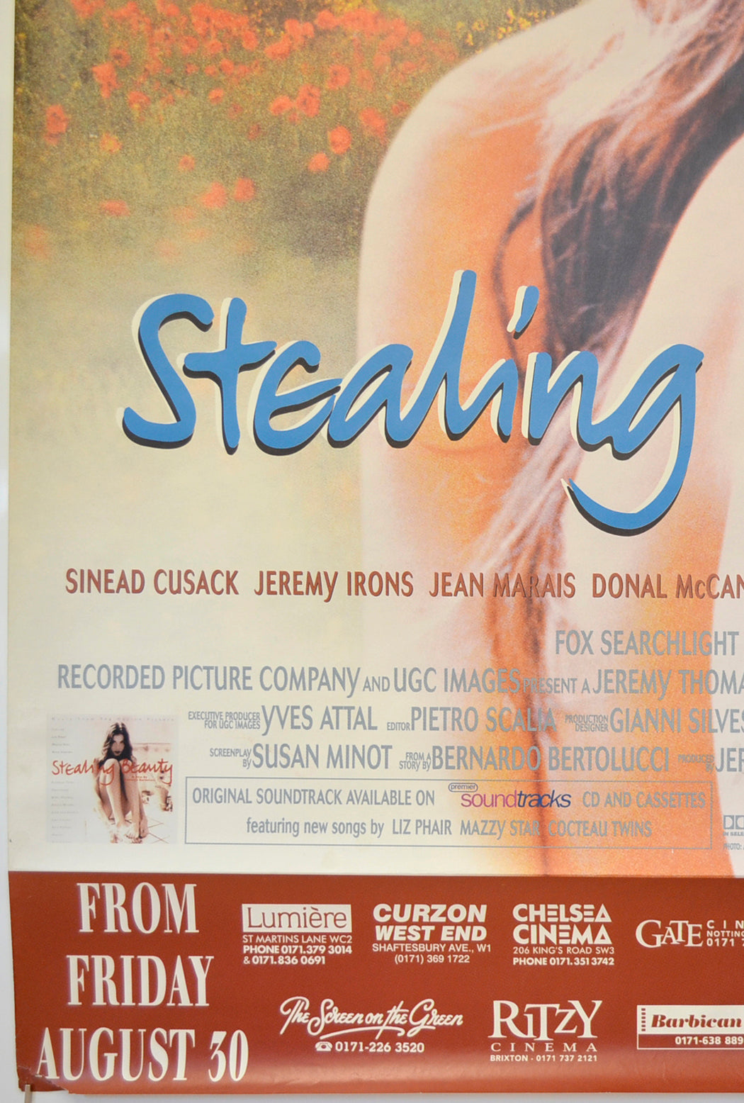 STEALING BEAUTY (Bottom Left) Cinema 4 Sheet Movie Poster 