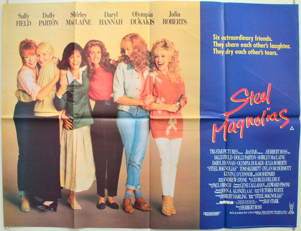 Steel Magnolias Original British Quad Poster - Film Poster - Movie Poster 