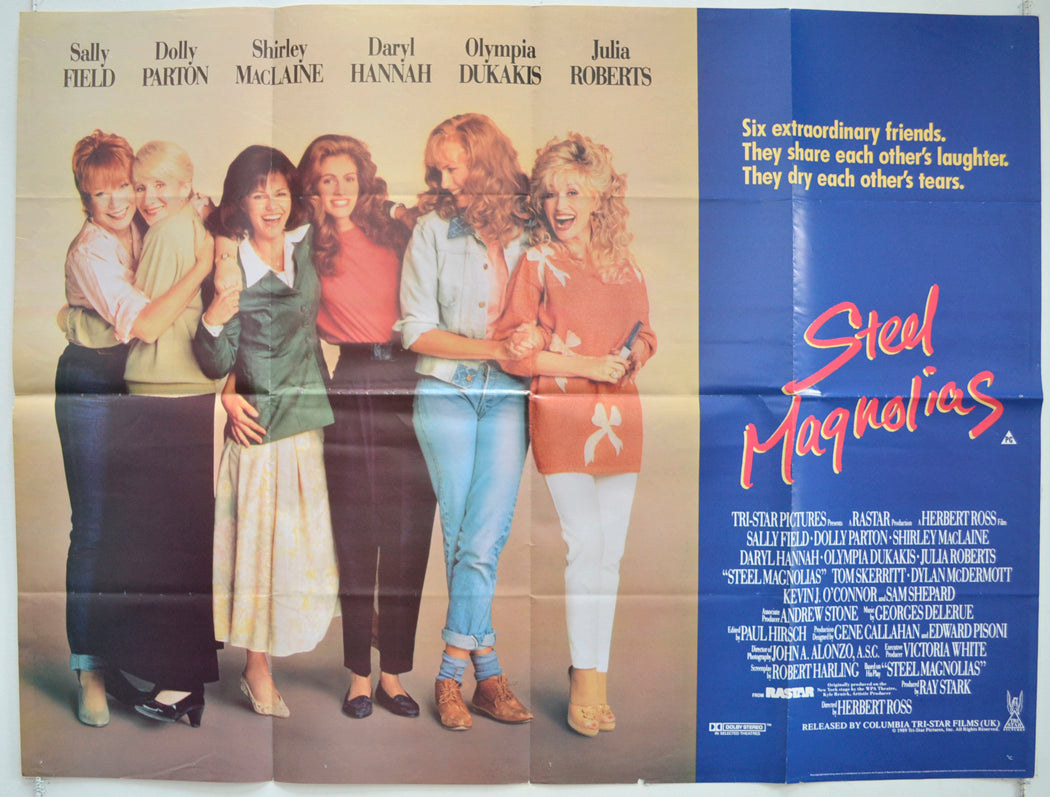 Steel Magnolias  Original British Quad Poster - Film Poster - Movie Poster 