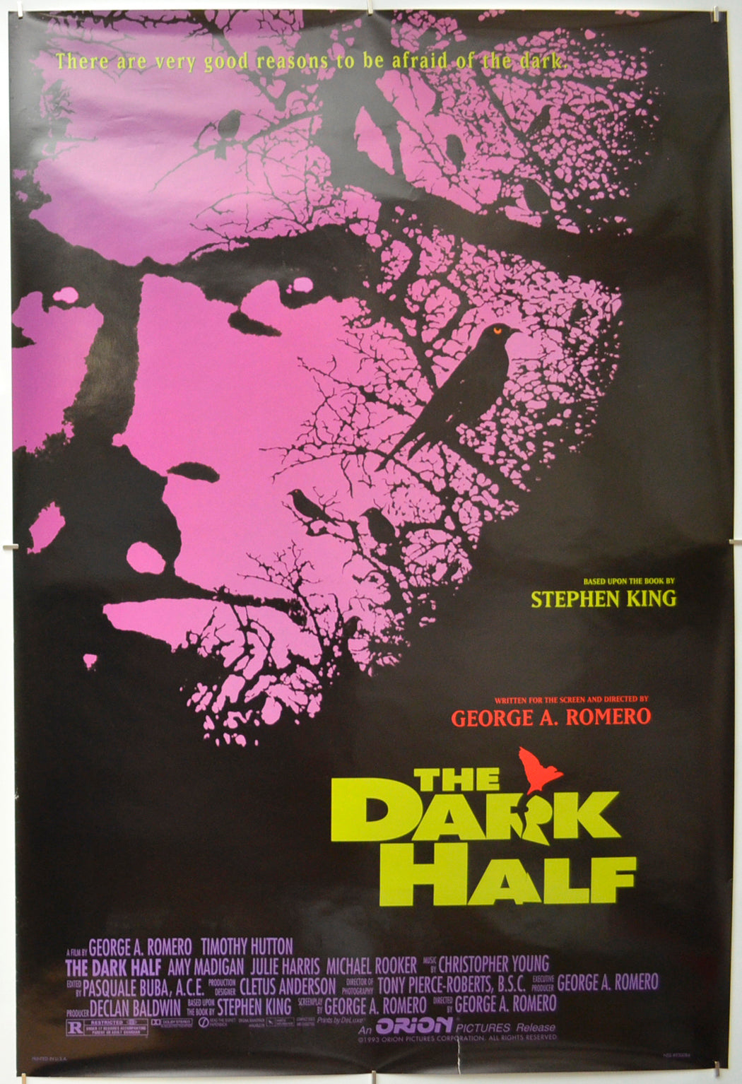 Stephen King's : The Dark Half Original One Sheet Poster - Film Poster - Movie Poster