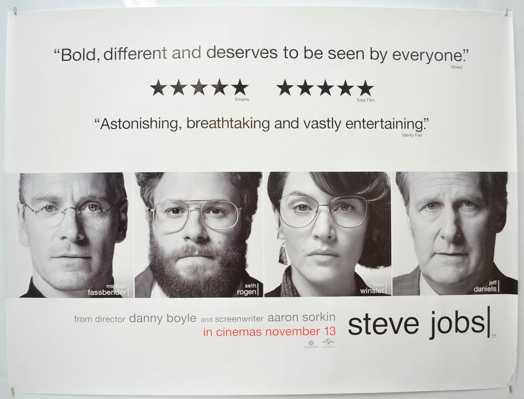 Steve Jobs  Original Quad Poster - Film Poster - Movie Poster