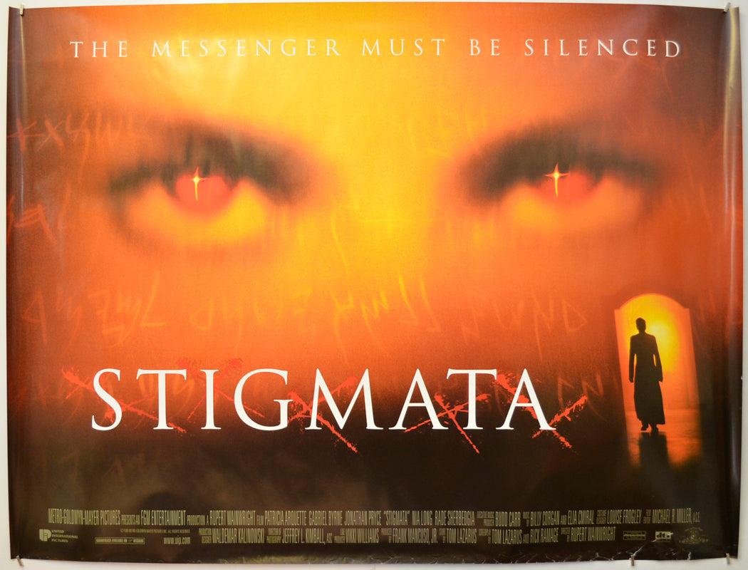 Stigmata Original Quad Poster - Film Poster - Movie Poster