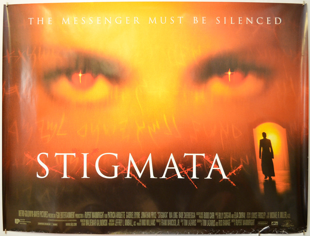 Stigmata Original Quad Poster - Film Poster - Movie Poster