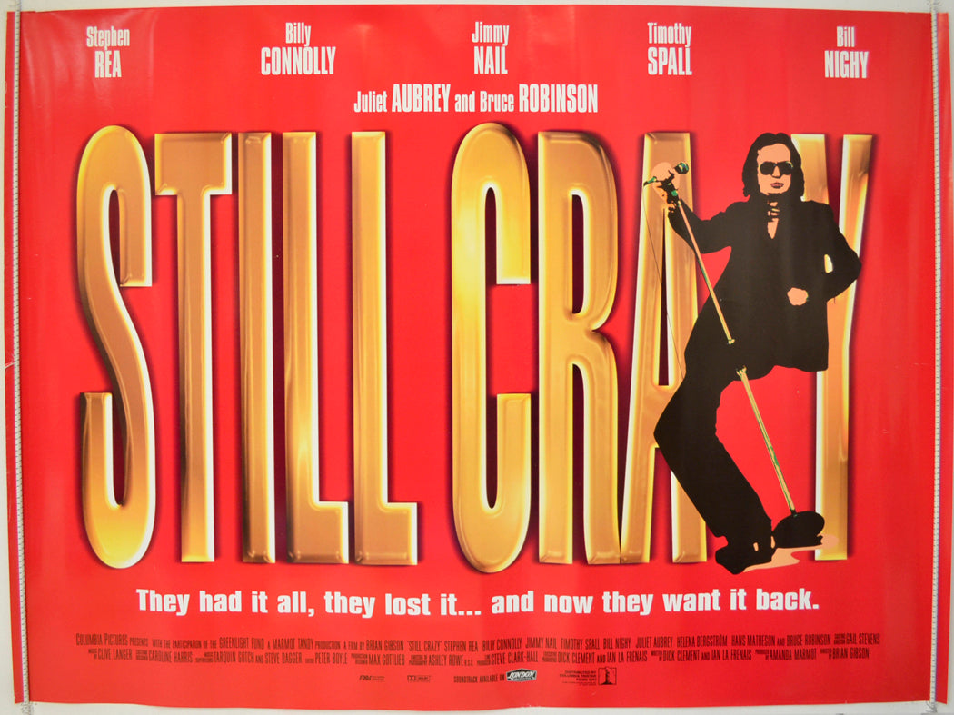 Still Crazy  Original Quad Poster - Film Poster - Movie Poster 