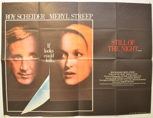 Still Of The Night Original Quad Poster - Film Poster - Movie Poster