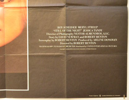 STILL OF THE NIGHT (Bottom Right) Cinema Quad Movie Poster 