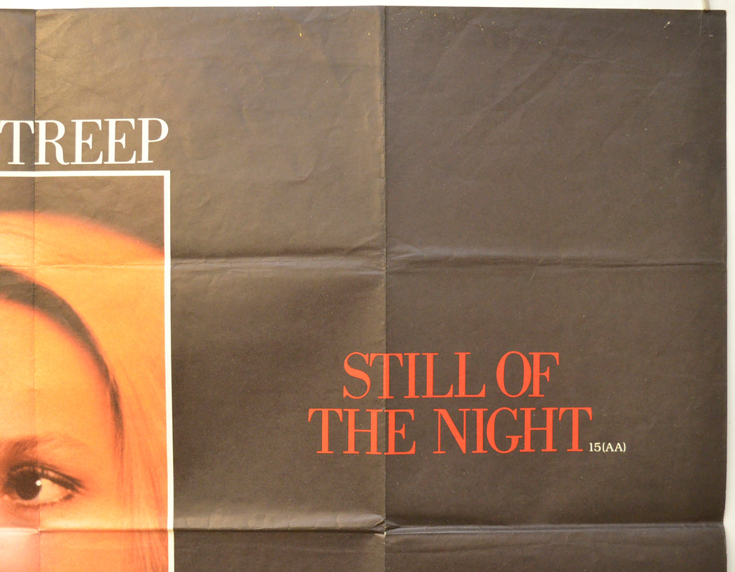 STILL OF THE NIGHT (Top Right) Cinema Quad Movie Poster 