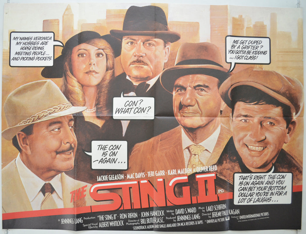 The Sting II Original Quad Poster - Film Poster - Movie Poster  