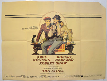 The Sting Original Quad Poster - Film Poster - Movie Poster