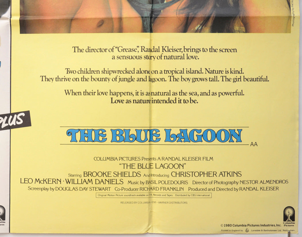 STIR CRAZY / THE BLUE LAGOON (Bottom Right) Cinema Quad Movie Poster 