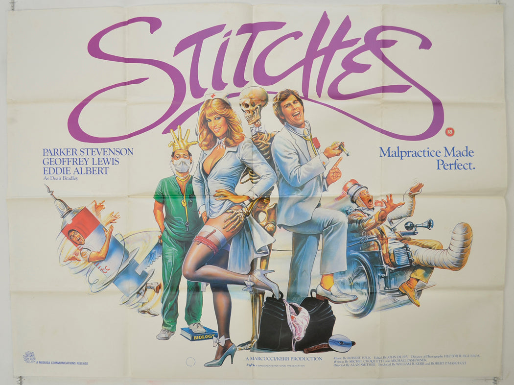 Stitches   Original Quad Poster - Film Poster - Movie Poster 