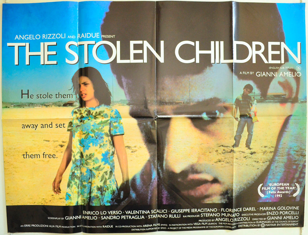 The Stolen Children  (a.k.a. IL LADRO DI BAMBINI)   Original British Quad Poster - Film Poster - Movie Poster 