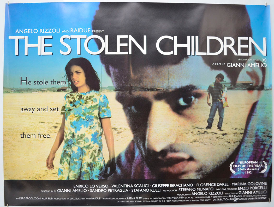 The Stolen Children (a.k.a. Il Ladro Di Bambini ) Original Quad Poster - Film Poster - Movie Poster