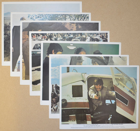 The Stone Killer 7 Original Colour Front Of House Stills / 8x10 Lobby Cards