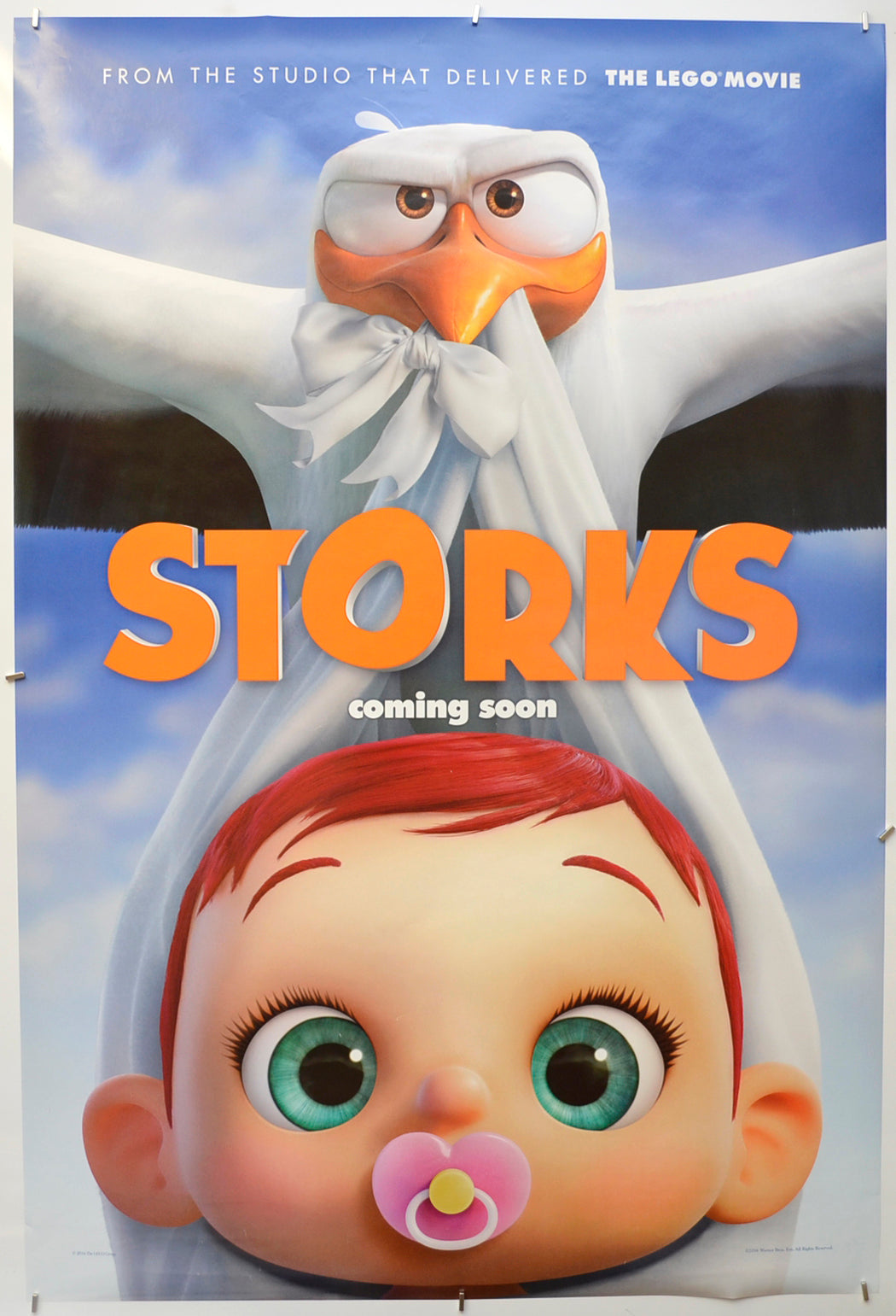 Storks Original One Sheet Poster - Film Poster - Movie Poster