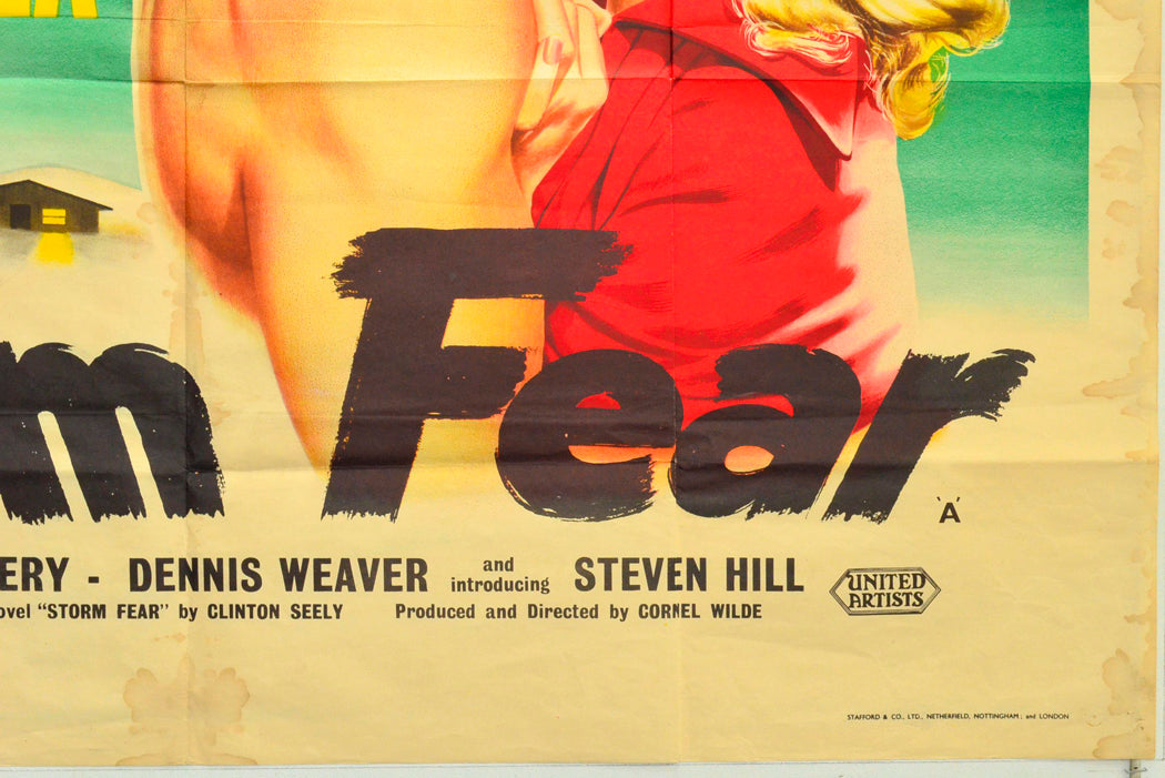 STORM FEAR (Bottom Right) Cinema Quad Movie Poster 