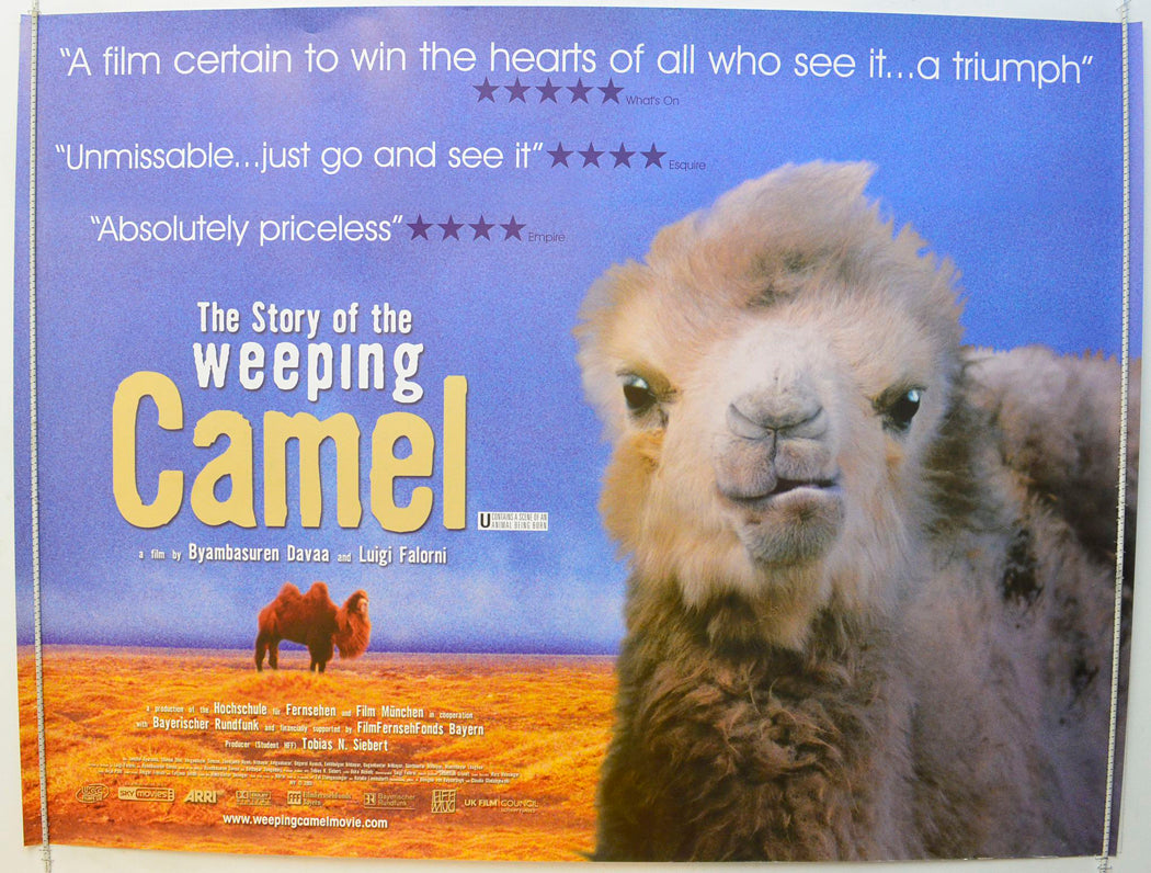 The Story Of The Weeping Camel   (a.k.a. Die Geschichte vom weinenden Kamel) Original British Quad Poster - Film Poster - Movie Poster