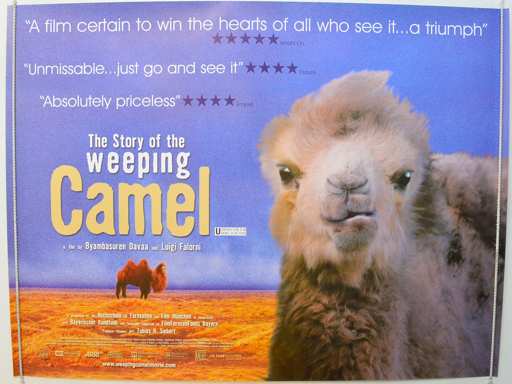 The Story Of The Weeping Camel   (a.k.a. Die Geschichte vom weinenden Kamel) Original British Quad Poster - Film Poster - Movie Poster