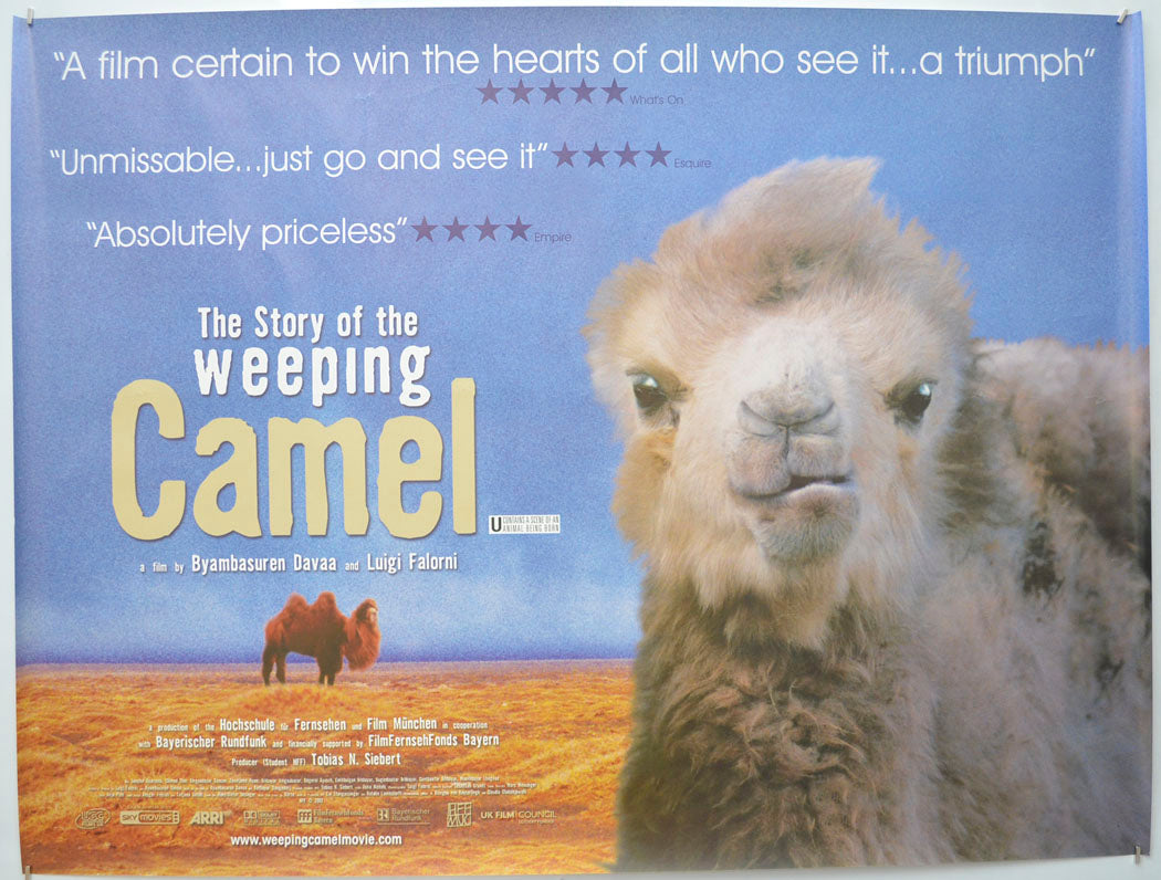 The Story Of The Weeping Camel Original Quad Poster - Film Poster - Movie Poster