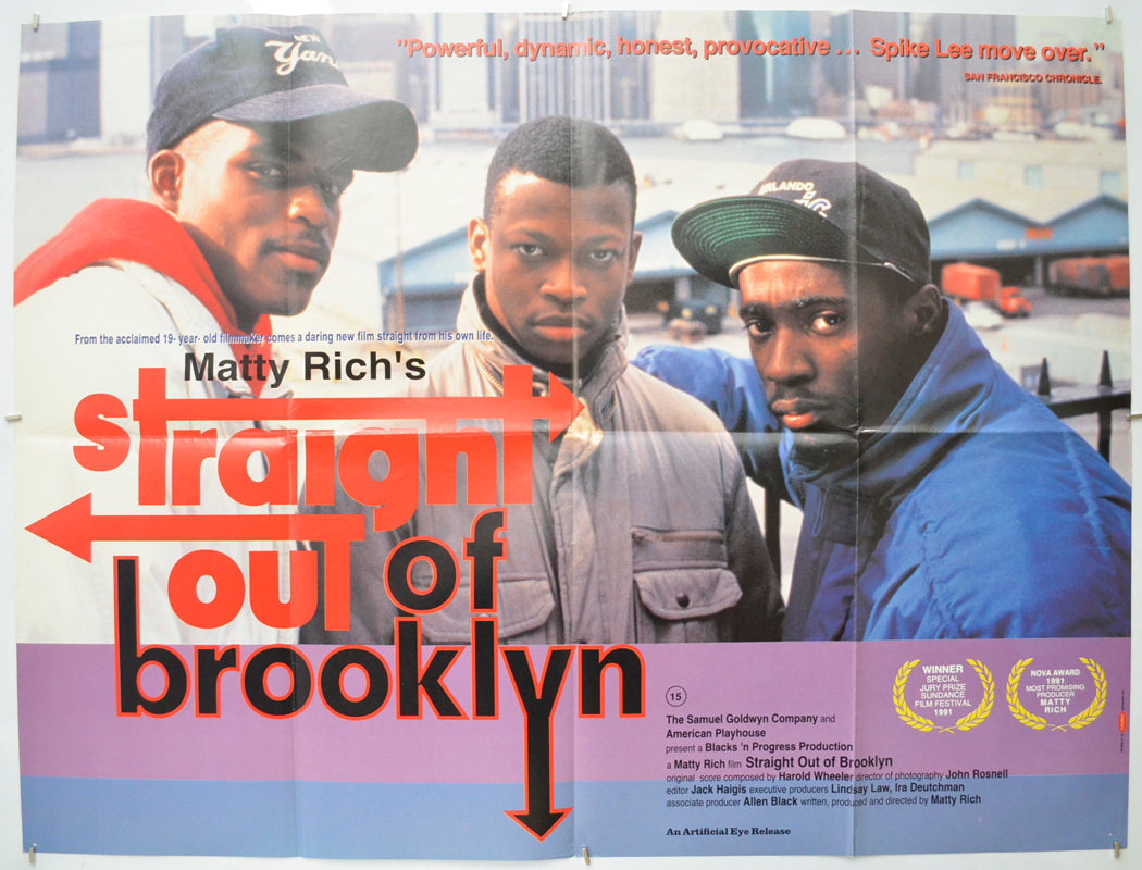 Straight Out Of Brooklyn Original Quad Poster - Film Poster - Movie Poster  