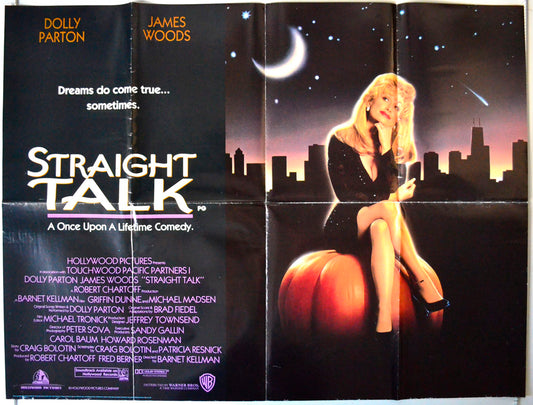 Straight Talk Original British Quad Poster - Movie Poster