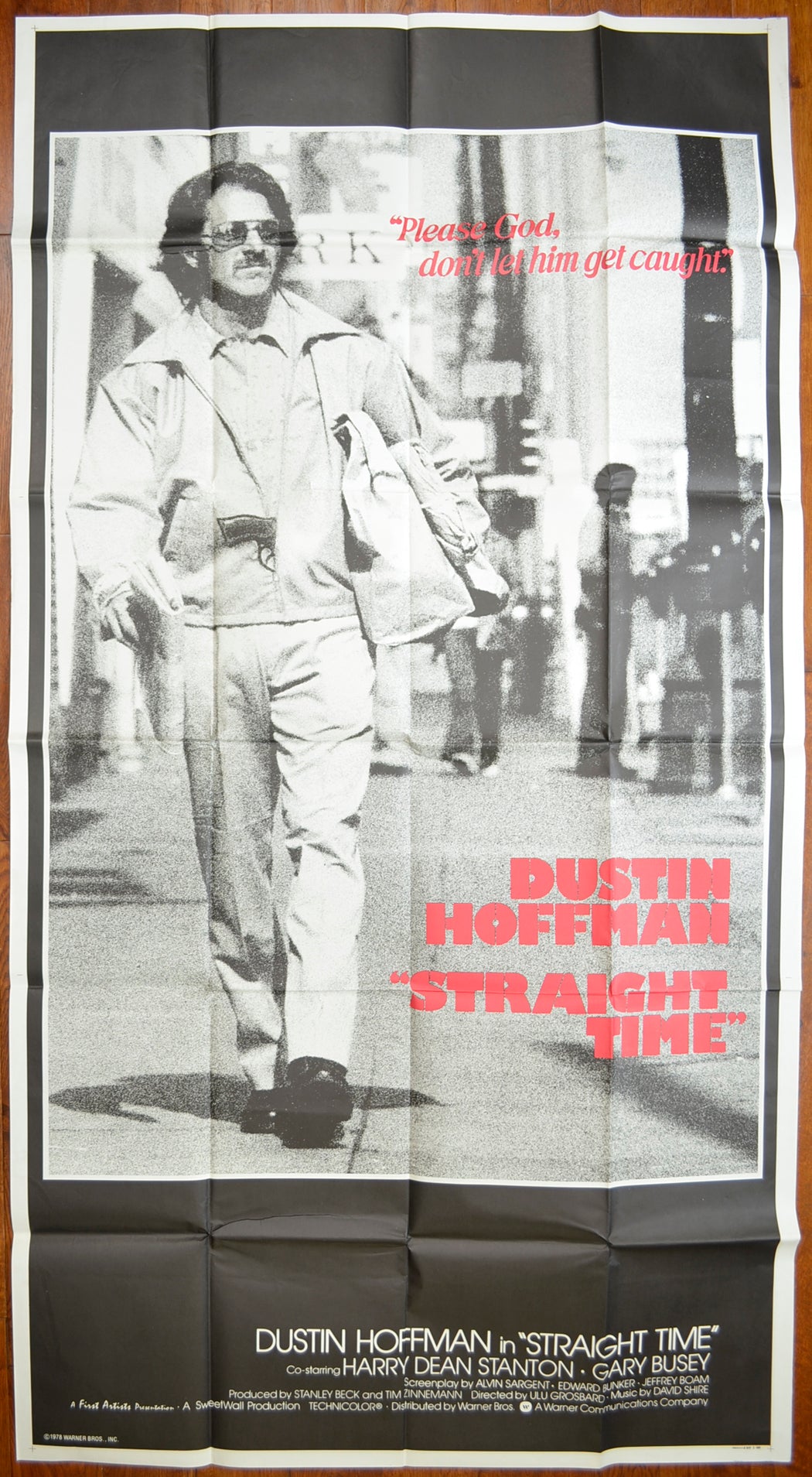 Straight Time   Original US 3-Sheet Poster - Film Poster - Movie Poster 