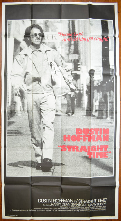 Straight Time   Original US 3-Sheet Poster - Film Poster - Movie Poster 