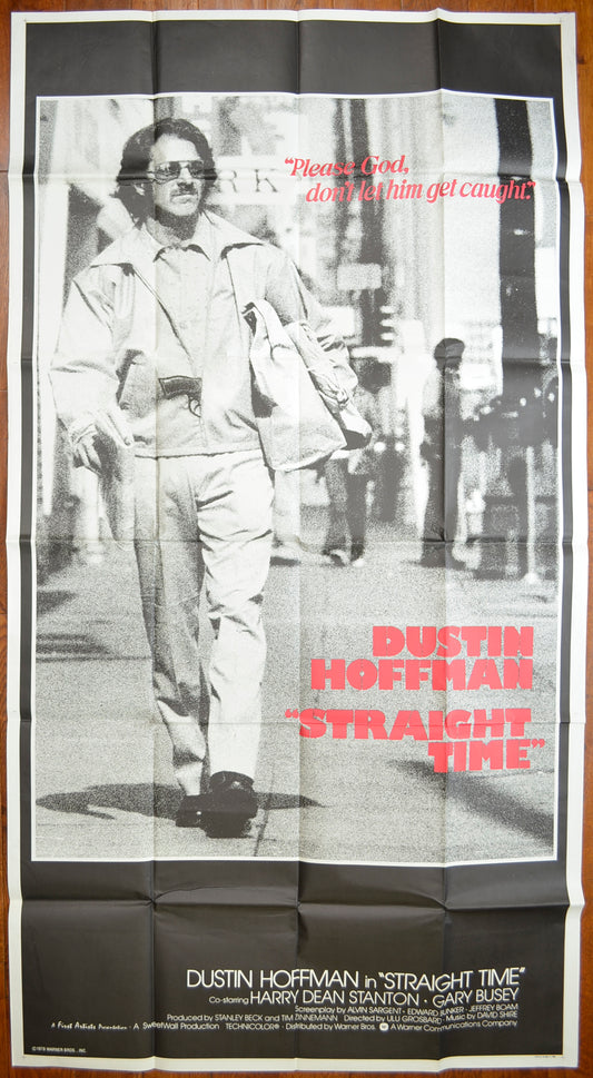 Straight Time   Original US 3-Sheet Poster - Film Poster - Movie Poster 