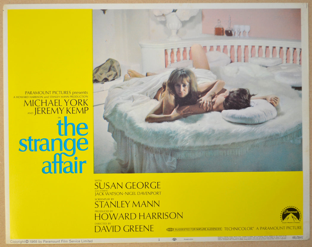 THE STRANGE AFFAIR (Card 1) Cinema Lobby Card Set 